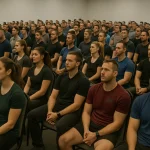 Zaal met personal trainers
